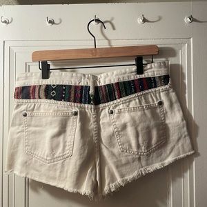 Free people white Jean shorts